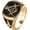 Black, variant on Men's Engraving Stainless Steel Fraternity Freemason Masonic Rings Gold/Silver Plated