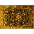 thumbnail image 1 of Ahgly Company Machine Washable Indoor Rectangle Persian Yellow Traditional Area Rugs, 3' x 5', 1 of 4