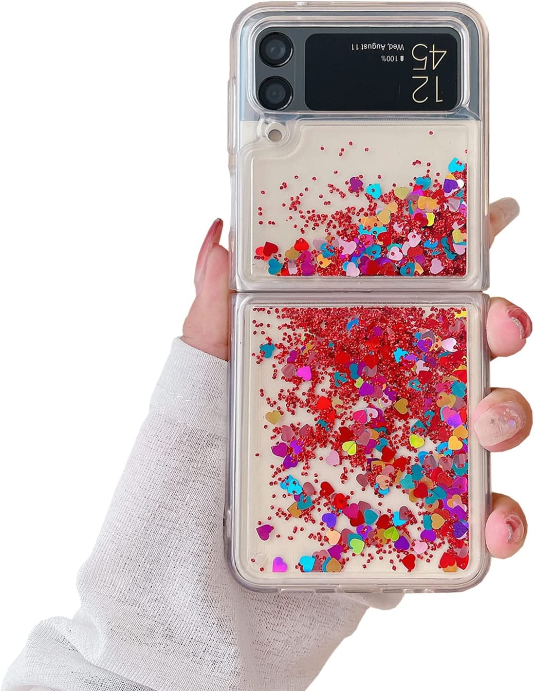 For Samsung Galaxy Z Flip 4 2022 Caseglitter Case For Z Flip 4 Liquid Bling Sparkle Luxury 8417