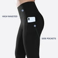 thumbnail image 5 of BALEAF Women's 7/8 High Waist Soft Yoga Leggings with Deep Pockets Brushed Stretch Squat Proof Workout Pants Black L, 5 of 7