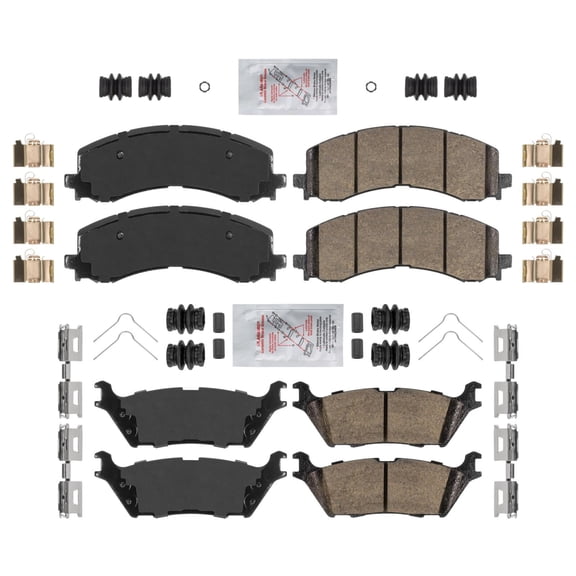 For Ford F150 21-2024 Front Ceramic Disc Brake Pads Rear Ceramic Rear Pads