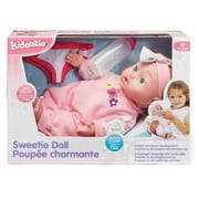 Kidoozie Sweetie Doll, Includes diaper, pajamas headband and bottle, soft-bodied, 12 inch doll with open and close eyes, ages 12 months and up