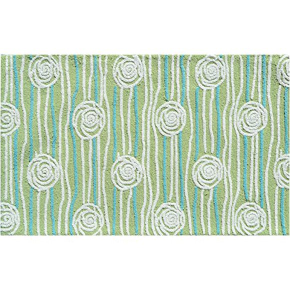 The Rug Market 71133B Handmade Rugs, Rosalita Green, Multicolor