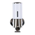 thumbnail image 1 of Dispensador de jabón para baño de cocina, contenedores de líquidos, dispensador de Gel de champú, 500ML, gran capacidad, Manual, montado en la pared Blanco Sunnimix dispensador manual de jabón de pared, 1 of 6