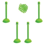 Manufacturer Varies Barrier Post Kit,41" H,Safety Green 71314-4