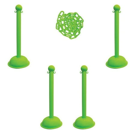 Manufacturer Varies Barrier Post Kit,41" H,Safety Green 71314-4