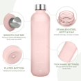 thumbnail image 3 of Botella de agua de 1L (33 oz) con recordatorio de horario diario, marcr de tiempo, capacidad de hidratación, capacidad de medición, marcr, rastrer, plástico, boca ancha, medidas, botella de, 3 of 3