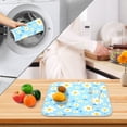 thumbnail image 6 of Heart Raspberry Flower Drying Dish Mat Quick Drying Absorbent Soft Durable for Kitchen 16" x 18", 6 of 10