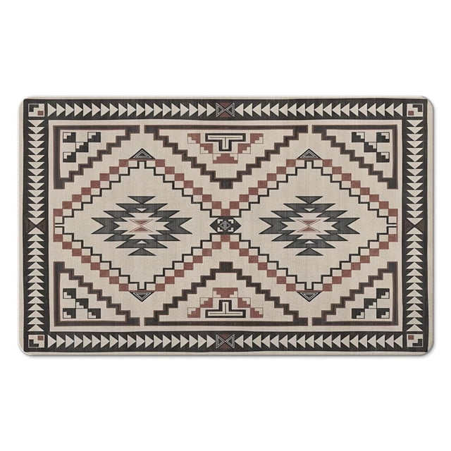 Transform Your Bathroom Space: Boho Bath Mat, Non-Slip, Ultra Soft, Absorbent, 20x32in - Luxury Machine Washable Bathroom Floor Rug
