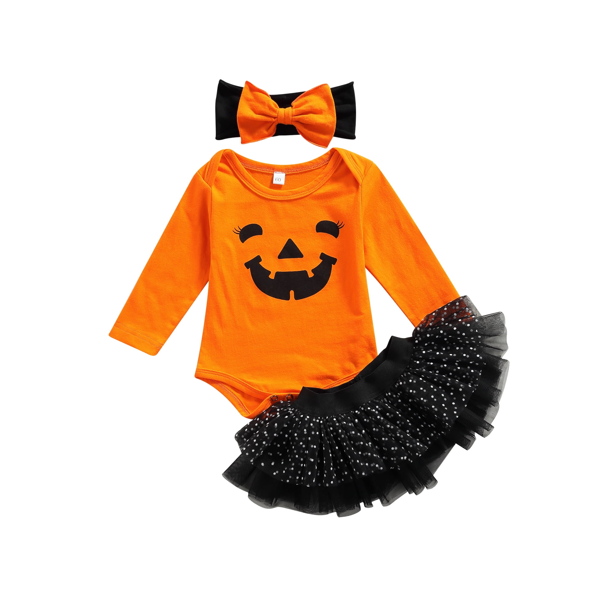 Baby girl orange tutu skirt 2025