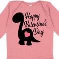 thumbnail image 4 of Inktastic Happy Valentines Day with Dinosaur Silhouette and Heart Boys or Girls Long Sleeve Baby Bodysuit, 4 of 5
