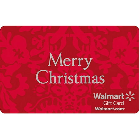 Red Merry Christmas Gift Card - Walmart.com