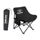 thumbnail image 2 of Taburete de silla de campamento plegable al aire libre silla portátil doblada cómoda tubería de acero de tela oxford con bolsillo lateral para patio Negro, 2 of 8