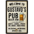 thumbnail image 1 of GUSTAVO'S Pub Sign Vintage Man Cave Bar Wall Decor Gift 8x12 Metal 208120028421, 1 of 1