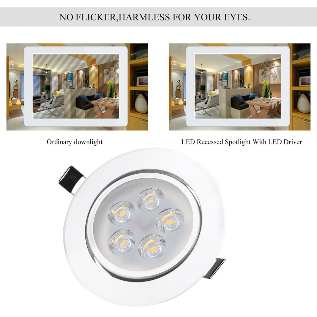 10Pcs/lot 3W 5W Recessed Ceiling Light 110V Dimmable LED Downlight Spotlight 