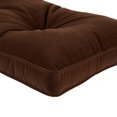 thumbnail image 2 of Hyatt 4-Piece Solid Chocolate Microfiber Kitchen Nook Cushion Set by Greendale Home Fashions, 2 of 6