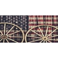 thumbnail image 4 of Western Piggy Bank, Antique Cart Carriage Wheels American Flag in Retro Vintage Colors New World Print, Ceramic Coin Bank Money Box for Cash Saving, 3.6" X 3.2", Multicolor, by Ambesonne, 4 of 4