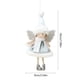 thumbnail image 3 of Decoraciones de muñecas colgantes navideñas - Muñeca Angel Girl de 7 pulgadas con alas para árbol, ventana o habitación - Adorno de tela azul, blanco o rosa, 3 of 6