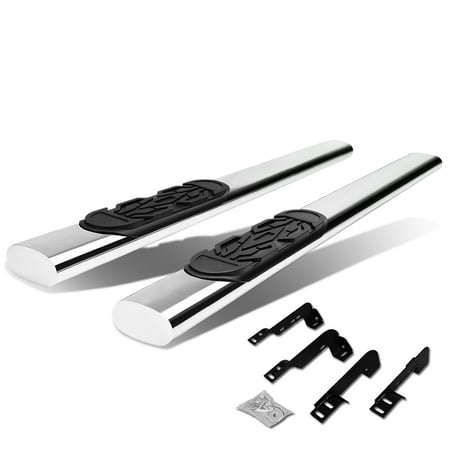 For 99-16 Chevy Silverado/GMC Sierra Standard Cab Stainless Steel 6" Side Step Nerf Bar Running Board Left+Right 07 08 09 10 11 12 13 14 15