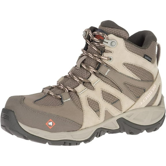 Merrell Work Siren Mid Waterproof Alloy Toe 5.5 Brindle/Boulder