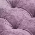 thumbnail image 3 of Velvet Upholstered Ottoman with Dice - like Shape / Comfortable for Resting Feet in Bedroom, 3 of 6