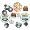Big Dot of Happiness Happy Fall Truck - Harvest Pumpkin Party Giant Circle Confetti - Party Decorations - Large Confetti 27 Count