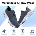 thumbnail image 5 of AHUSIR Men's Tennis Running Shoes Breathable Athletic Training Walking Sneakers for Gym Jogging Sports US 7-13, 5 of 9