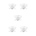thumbnail image 1 of yingyy Reusable Coffee Dripper Funnel Shaped Filter Portable Beverage Maker Paperless Pour Accessory Household Cafe Outdoor M 5Set, 1 of 6
