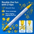 thumbnail image 2 of ARTISTRO 5 Gold Precision Dual-Tip Acrylic Paint Markers – Paint Pens Set with Dot & Fine Tips for Fabric, Rock, Glass, Wood, Coloring Books – Classroom & Art Supplies Gift Teacher Appreciation Gift, 2 of 5