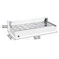 thumbnail image 3 of KFFKFF 12-Pan Food Heating Station, 12 x 5QT, 3200W Electric Buffet Server with Glass Lid, Stainless Steel, with Temperature Gauge 86-185°F for Catering and Dining Establishments, 3 of 9
