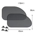 thumbnail image 2 of Sun Visors Car Sun Shade Sunshade Mesh Cover 38*65cm Mesh Protection Curtain Universal Suitable For All Models, 2 of 8