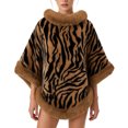 thumbnail image 5 of Levmjia Women Print Shawl Loose Oversized Wrap Cape Windproof Fashion Outerwear Cardigan Autumn Winter Holiday Events Trendy, 5 of 8