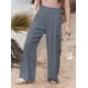 thumbnail image 2 of Pantalones Palazzo de para Mujer Gris M, 2 of 7