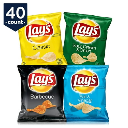 Lay's Potato Chip Variety Snack Pack, 40 Count - Walmart.com