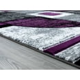United Weavers Drachma Attica Modern Abstract Runner Rug, Plum, 2'7" x