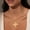 C-Hammerd Cross, variant on Chunky Gold Heart Necklace for Women，14K Gold Plated Chunky Heart Pendant Bold Chain Necklace with Toggle Clasp，Waterproof Non Tarnish Hypoallergenic Chunky Statement Jewelry Gift for Women