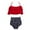 Red Dot, variant on URMAGIC Mommy and Me Matching Two Piece Bikini Set Girls Women Halter Ruffle Falbala Bathing Suit