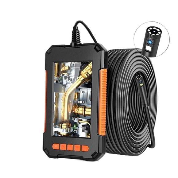 Industrial Endoscope Camera 1080P 4.3 "Single Lens HD1080P Car Inspection Borescope Waterproof Sewer ,Easily Maneuver