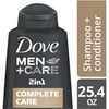 Dove Men+Care Complete Care 2 in 1 Shampoo and Conditioner 25.4 oz