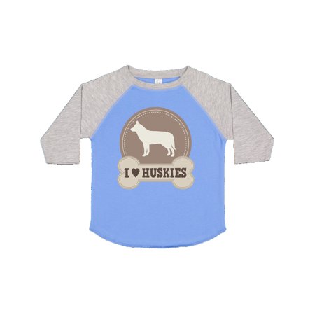 

Inktastic Husky Dog Gift I Love Huskies Gift Toddler Boy or Toddler Girl T-Shirt