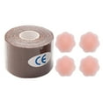 thumbnail image 3 of Breast Tape Lifting Breathable Summer 16ft DIY Sweatproof Adhesive Invisible Bra Dark Coffee 3.8cm, 3 of 9