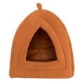 thumbnail image 6 of Petmaker 80-TB8801-TAN Cozy Kitty Tent Igloo Plush Cat Bed - Brown, 6 of 7