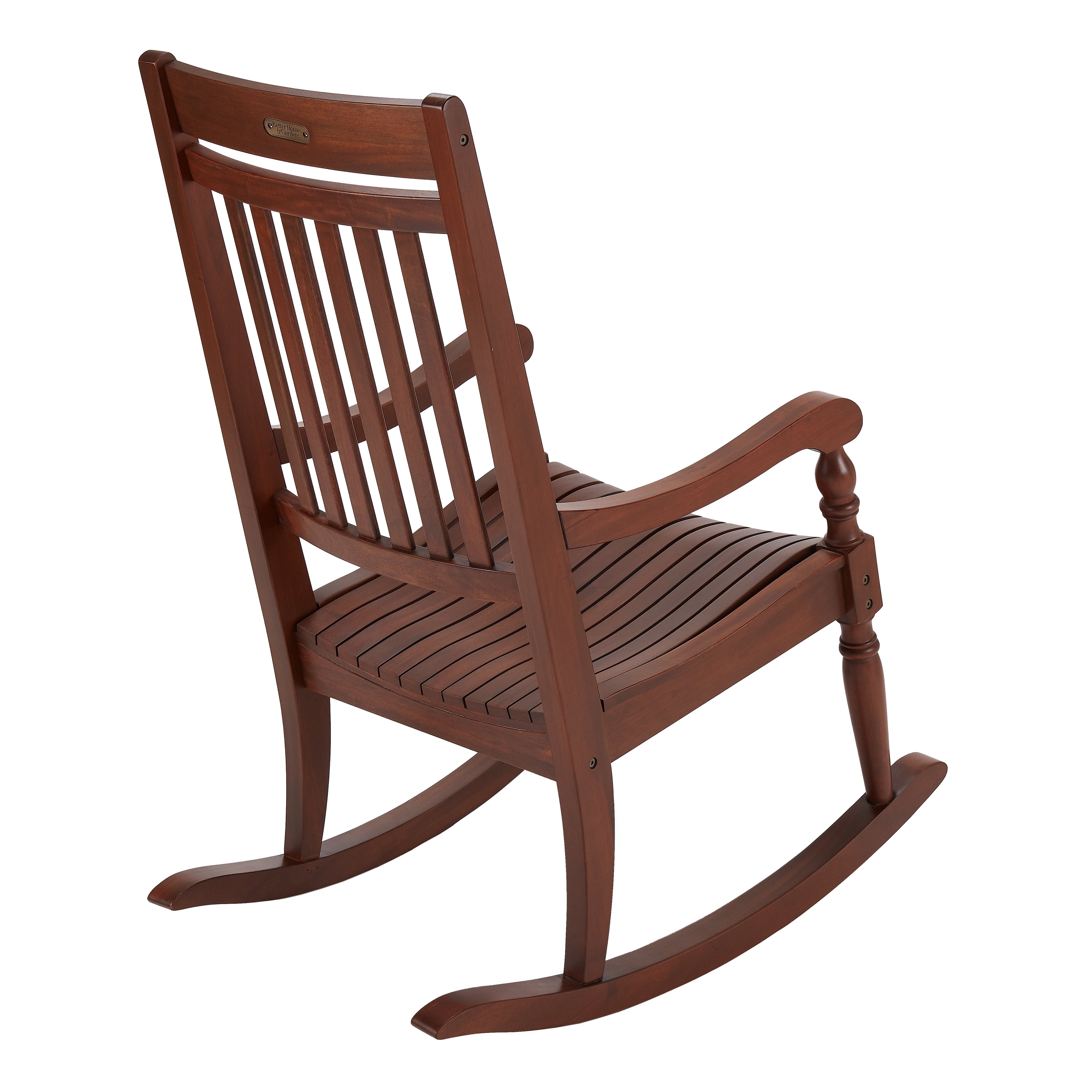 Better Homes Gardens Ridgely Slat Back Mahogany Rocking Chair