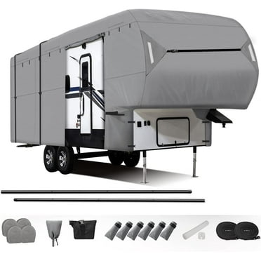 XGear 5th Wheel Cover RV Cover (33'-37', Grey/W Kits)