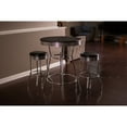 thumbnail image 3 of Ensemble de tables de pub Remington de Hathaway, 3 pièces - chrome et noir, 3 of 6