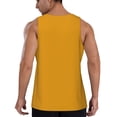 thumbnail image 3 of Xecao Goldenrod Men's Tank Top Workout Quick Dry Sleeveless Gym Jogging Muscle Shirts Summer Swim Beach Tops, 3 of 9