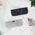 thumbnail image 4 of REAVEE 2 Pack Armless Reading Glasses for Men Women, Blue Light Blocking Readers Ultra Thin with Portable Case Black Gray 2.5, 4 of 4