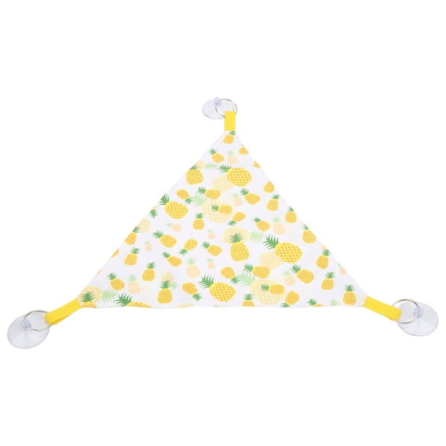 Swing 2pcs Reptile Hammock Soft Triangular Yellow Fruit Reptile Hanging Bed For Lizards Hamsters Bearded Dragons