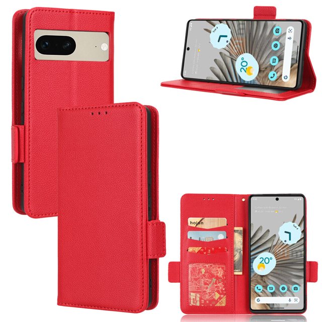 Google Pixel 7 5G Case , PU Leather Flip Cover Card Slots Magnetic Closure Wallet Case for Google Pixel 7 5G