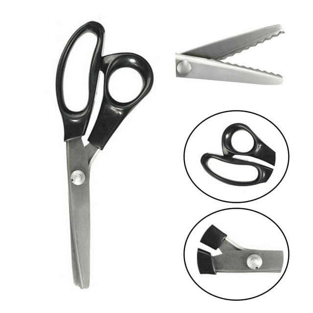 Dressmaking Scissor Tailor Sewing Embroidery Crafting Stainless Steel stainless steel Shear Fabric Edge Scissor, Triangular, 3mm